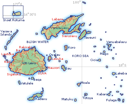 fiji map